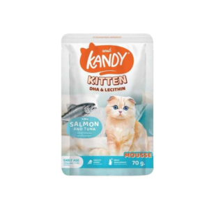 Kandy Kitten Cat Pouch — Salmon & Tuna (DHA & Lecithin) — Petlix